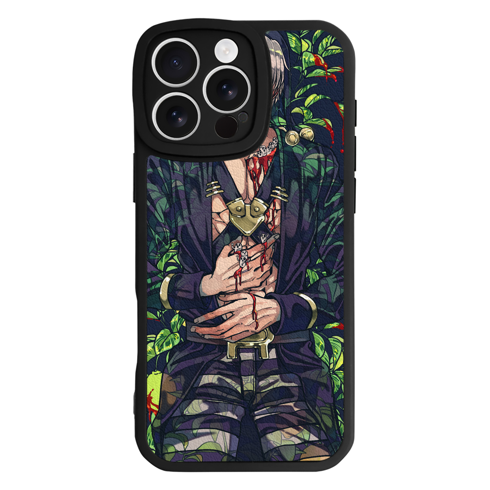 （画像用） ジョジョの奇妙な冒険 JoJo's Bizarre Adventure 【iPhone 16シリーズ対応】シリコンスマホケース（レザー調） 材質：シリコン